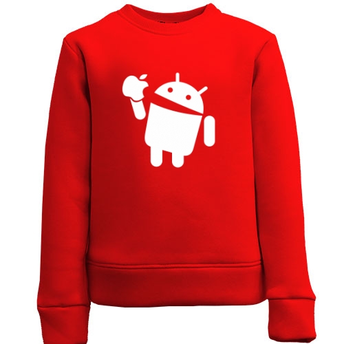 Детский свитшот Apple VS Android.