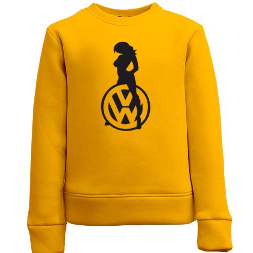 Дитячий світшот Volkswagen (лого з дівчиною)