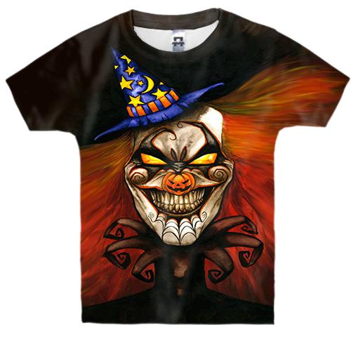 Дитяча 3D футболка Halloween clown art