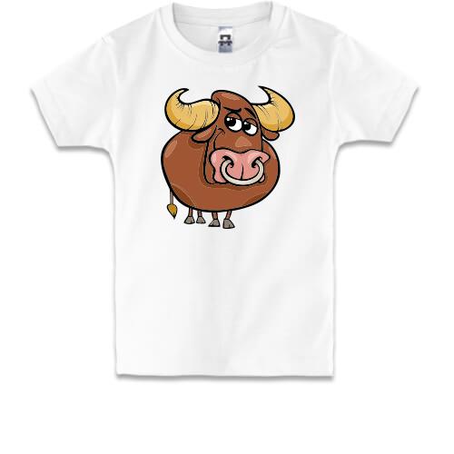 Детская футболка с бычком