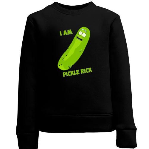 Детский свитшот I'm pickle Rick (3)
