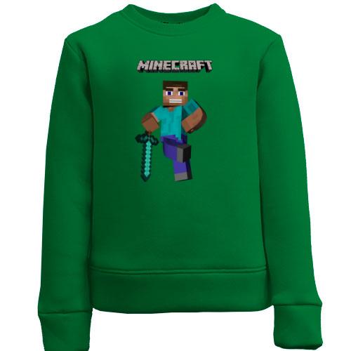 Детский свитшот Minecraft Стив
