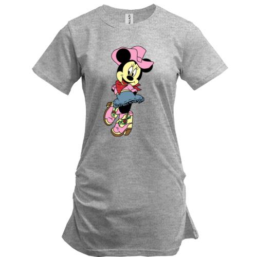 Удлиненная футболка Minnie Mouse cowboy
