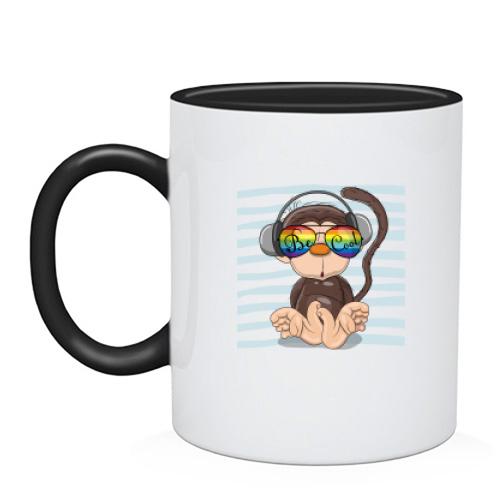 Чашка Baby monkey with glasses