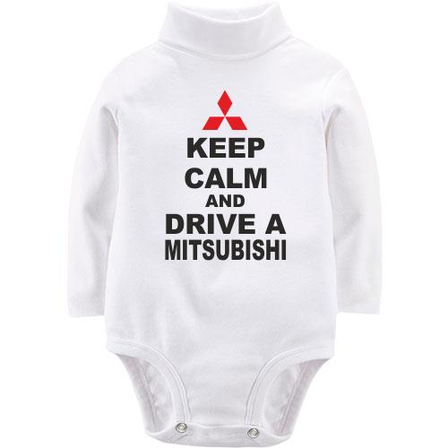 Дитячий боді LSL Keep calm and drive a Mitsubishi