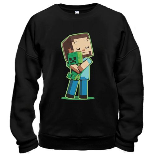 Свитшот Minecraft Boy with green doll