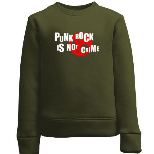 Дитячий світшот Punk rock is not crime