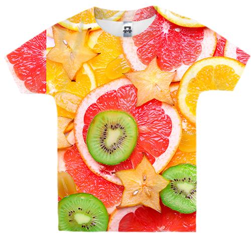 Детская 3D футболка Citrus pattern