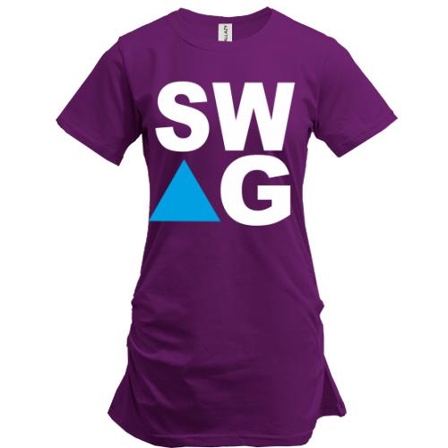 Подовжена футболка SW-AG Triangle