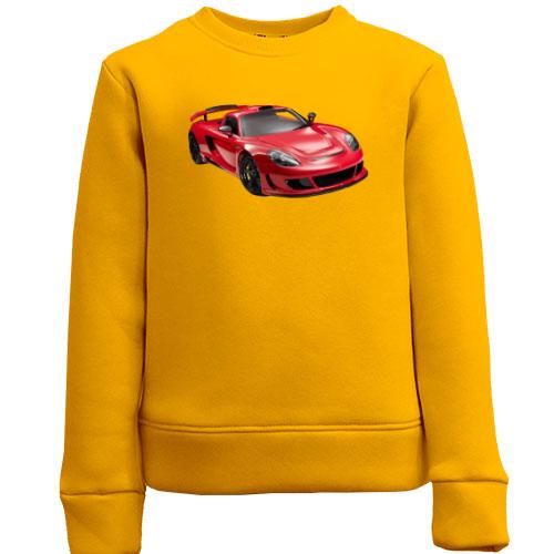 Детский свитшот с красным автомобилем