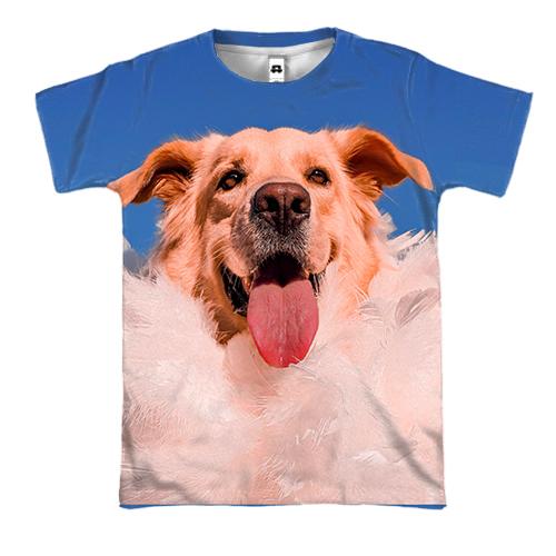 3D футболка щасливий пес