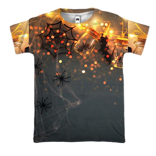 3D футболка Праздничная паутина