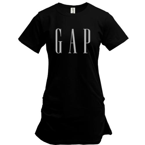 Подовжена футболка з логотипом GAP
