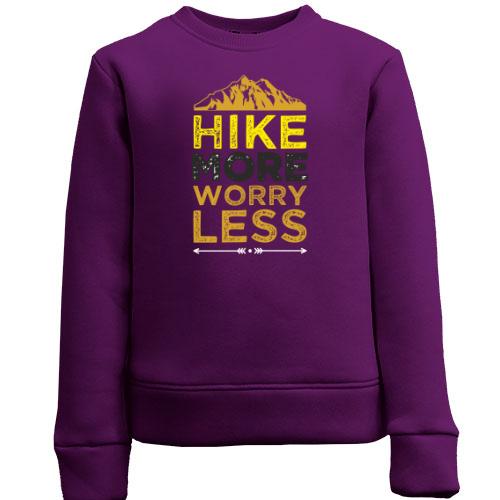 Дитячий світшот Hike more worry less