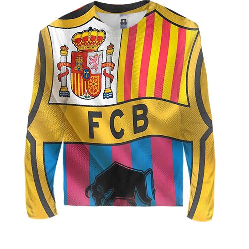 Детский 3D лонгслив FC - Barcelona