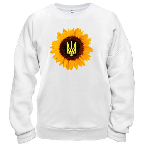 Свитшот Подсолнух с гербом Украины