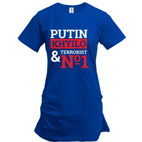 Подовжена футболка Putin - kh*lo