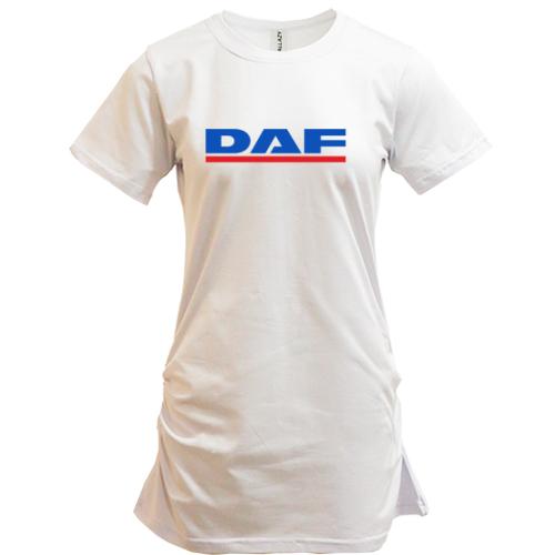 Подовжена футболка з лого DAF