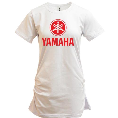 Подовжена футболка з лого Yamaha