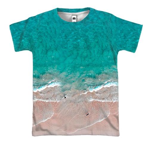 3D футболка Берег океана
