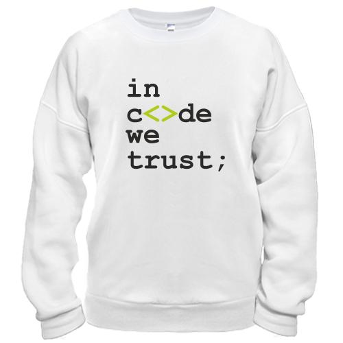 Світшот In code we trust