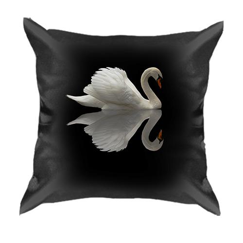 3D подушка с лебедем
