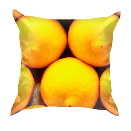 3D подушка з лимонами