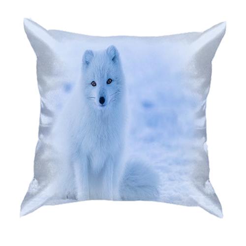 3D подушка с полярным лисом