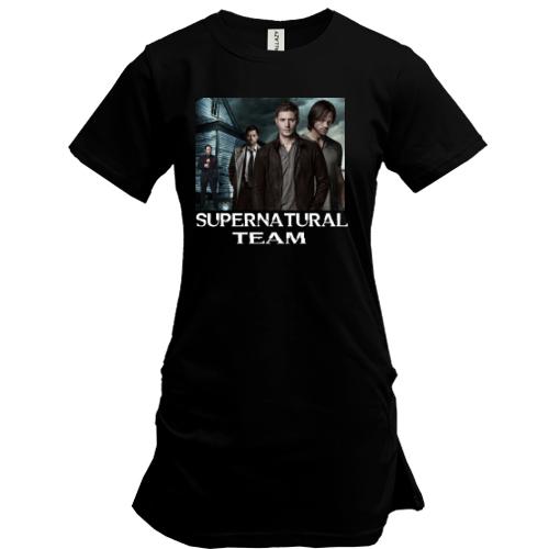 Подовжена футболка Supernatural Team