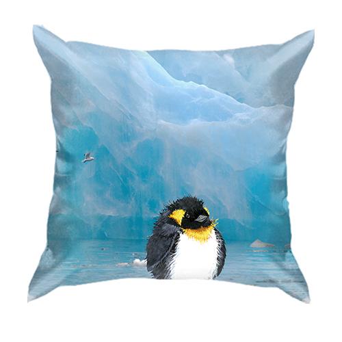 3D подушка с пингвином