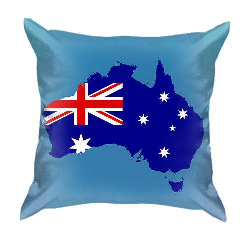 3D подушка с узорной картой Австралии