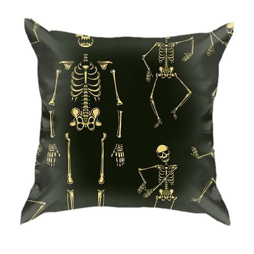 3D подушка с танцующим скелетом