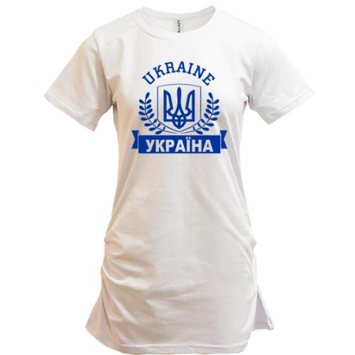 Подовжена футболка Ukraine - Україна