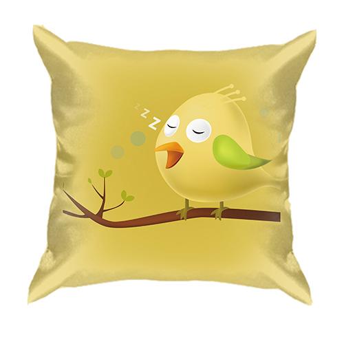 3D подушка Yellow bird sleeping