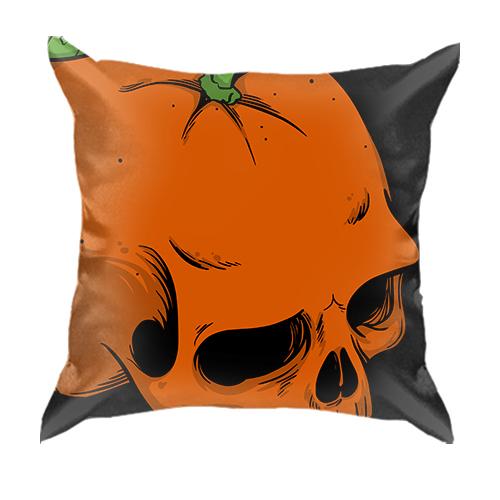 3D подушка Skull-Orange