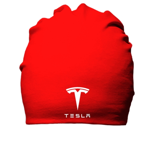 Бавовняна шапка з лого Tesla