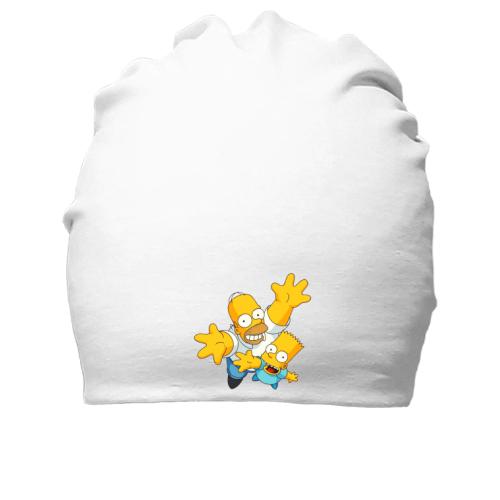 Хлопковая шапка Гомер и Барт