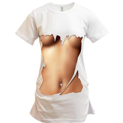 Подовжена футболка Perfect body 2