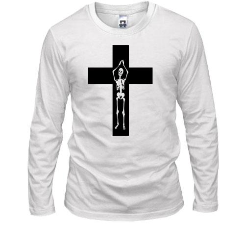 Лонгслів Хрест зі скелетом