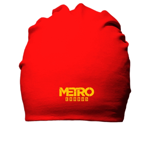Хлопковая шапка с логотипом Metro Exodus
