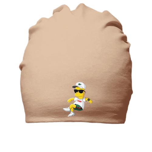 Хлопковая шапка с модным Бартом Симпсоном в кепке