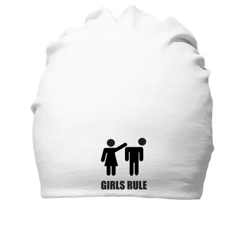 Хлопковая шапка Girls rule