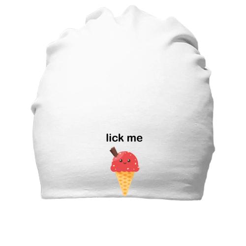 Хлопковая шапка Lick me