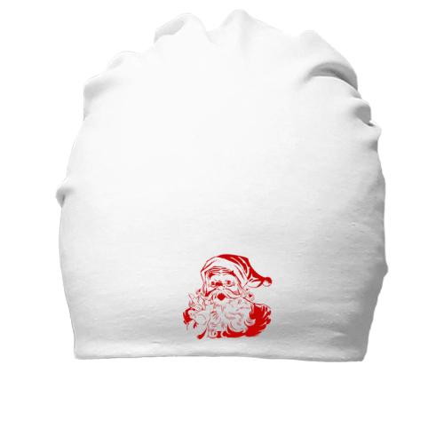 Хлопковая шапка c Дедушкой Морозом
