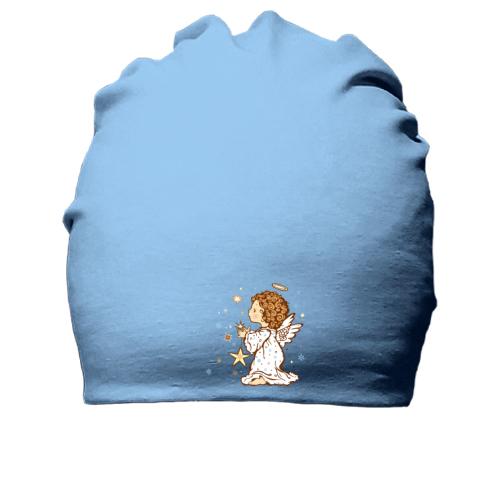 Хлопковая шапка ангелочек в пижаме