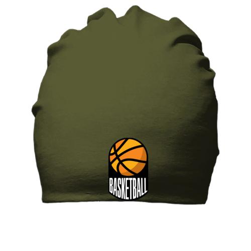 Хлопковая шапка с баскетбольным мячом гербом