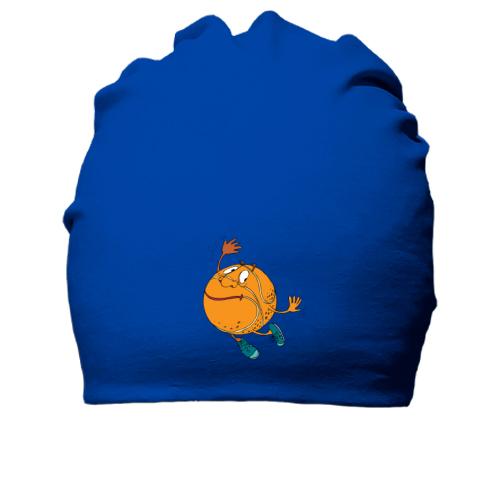 Хлопковая шапка с баскетбольным мячом с лицом