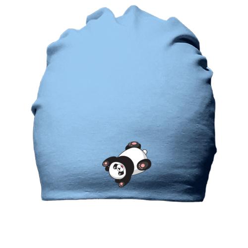 Хлопковая шапка с лежащей пандой