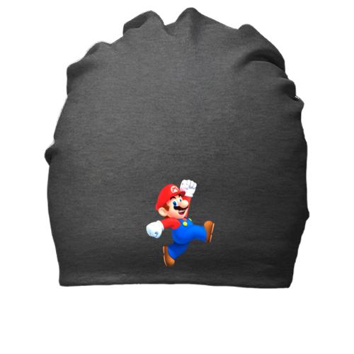 Хлопковая шапка с шагающим Марио