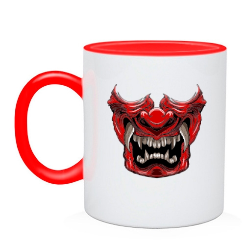 Чашка с маской дьявола